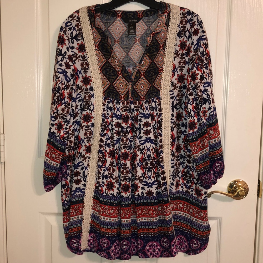 Ali Miles multi-color tunic